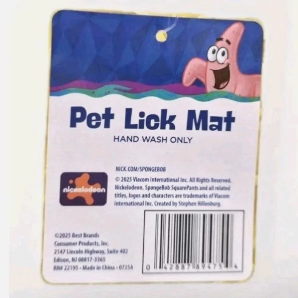 SpongeBob SquarePants Lick‎ Mat | Brand New